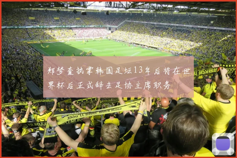 郑梦奎执掌韩国足坛13年后将在世界杯后正式辞去足协主席职务